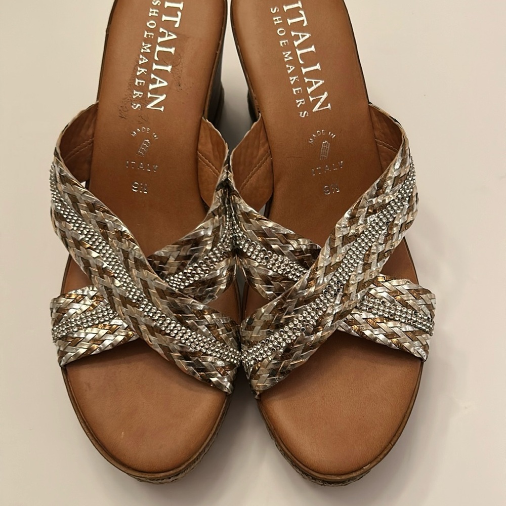 Italian Shoemakers gorgeous strappy slide heeled sandals - Picture 11 of 14